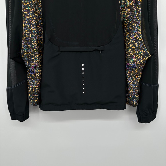 Nike Icon Clash‎ Jacket Size 1X Black Windrunner Lightweight Packable Sheer Mesh - Picture 9 of 15